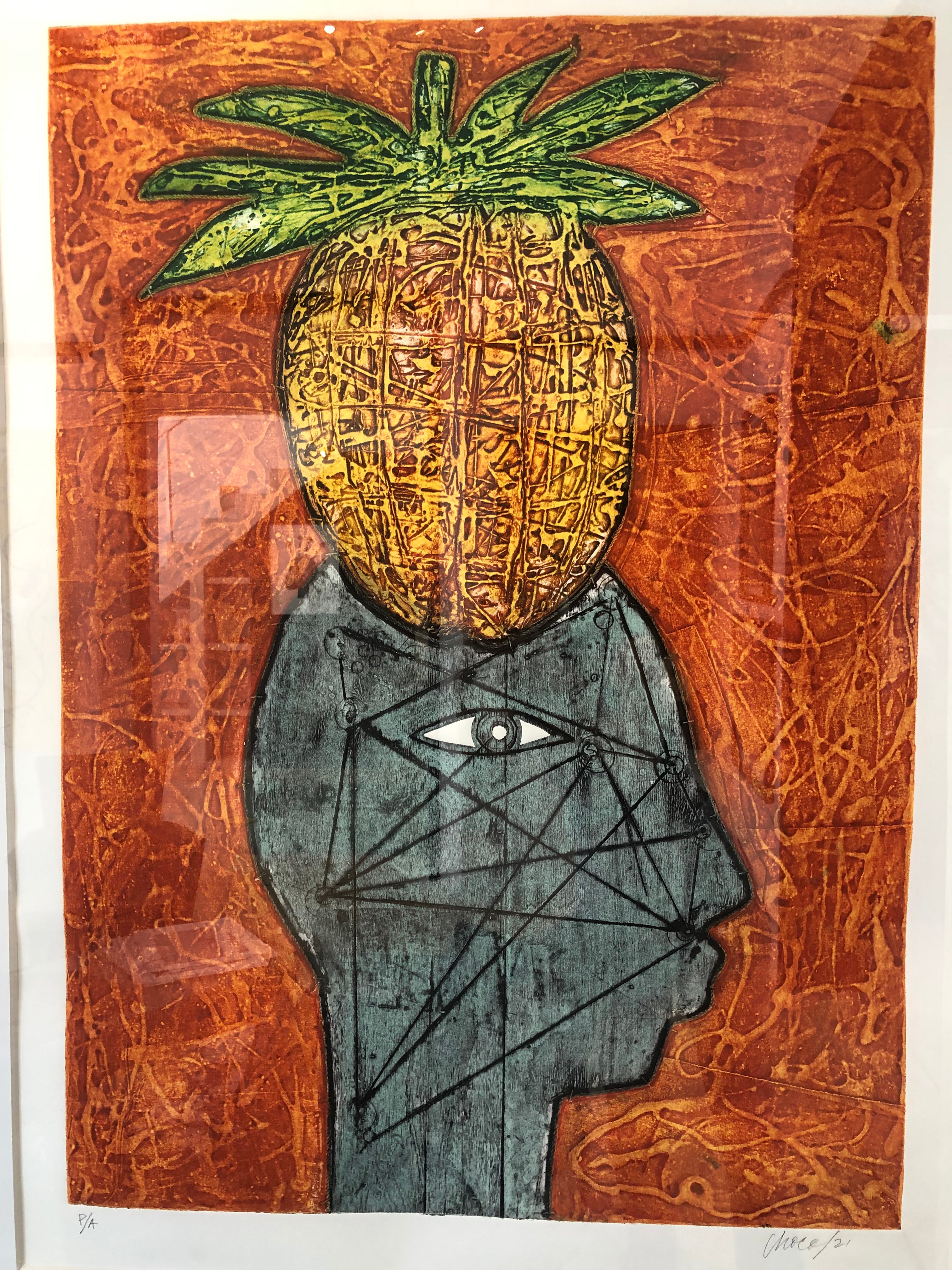 Cabeza con Piña