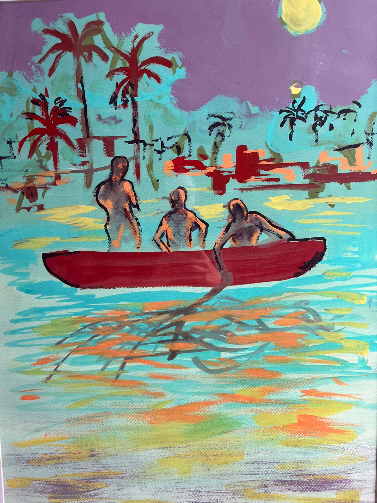 Pescadores en la madrugada