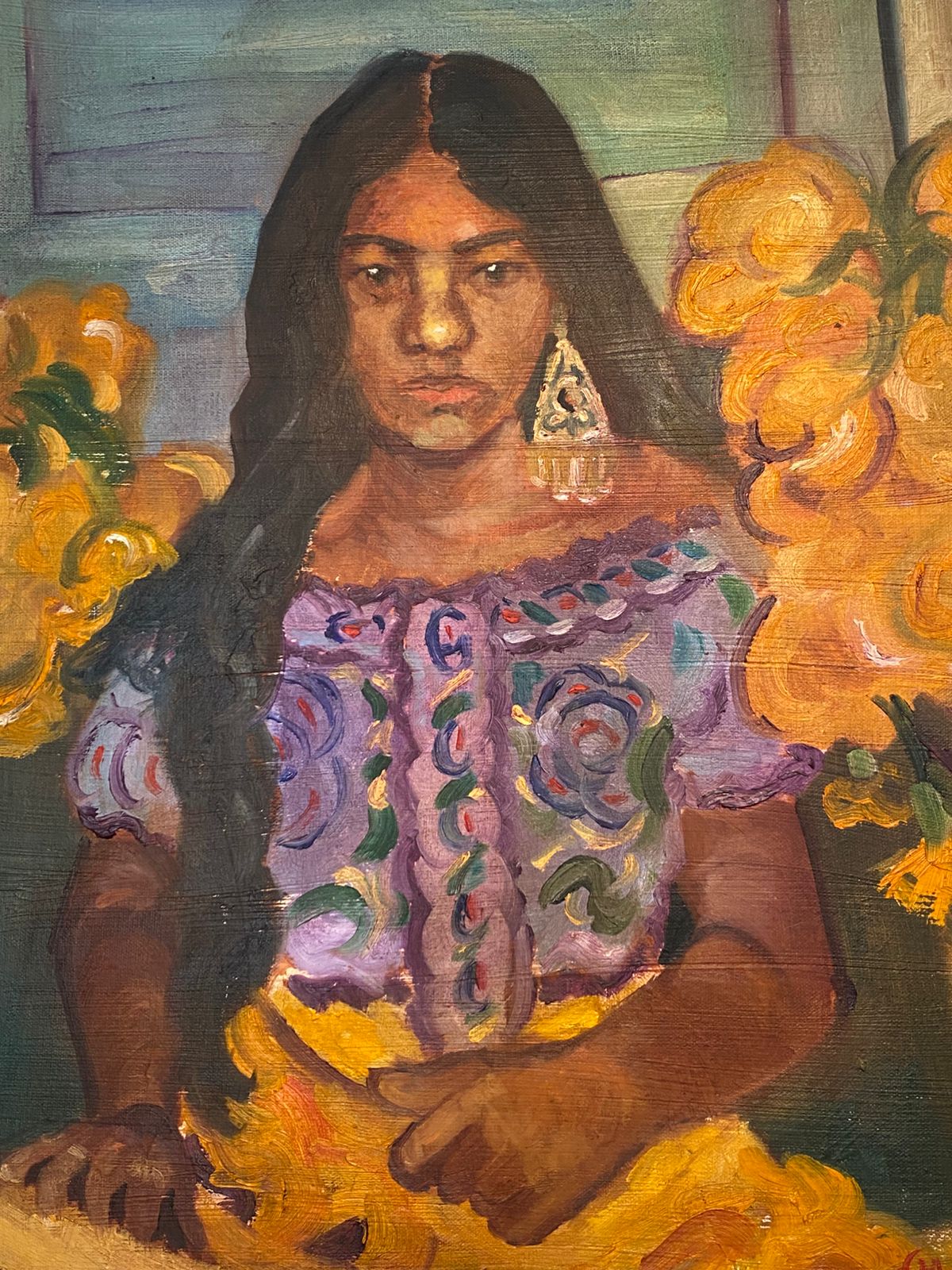 La niña de las flores
