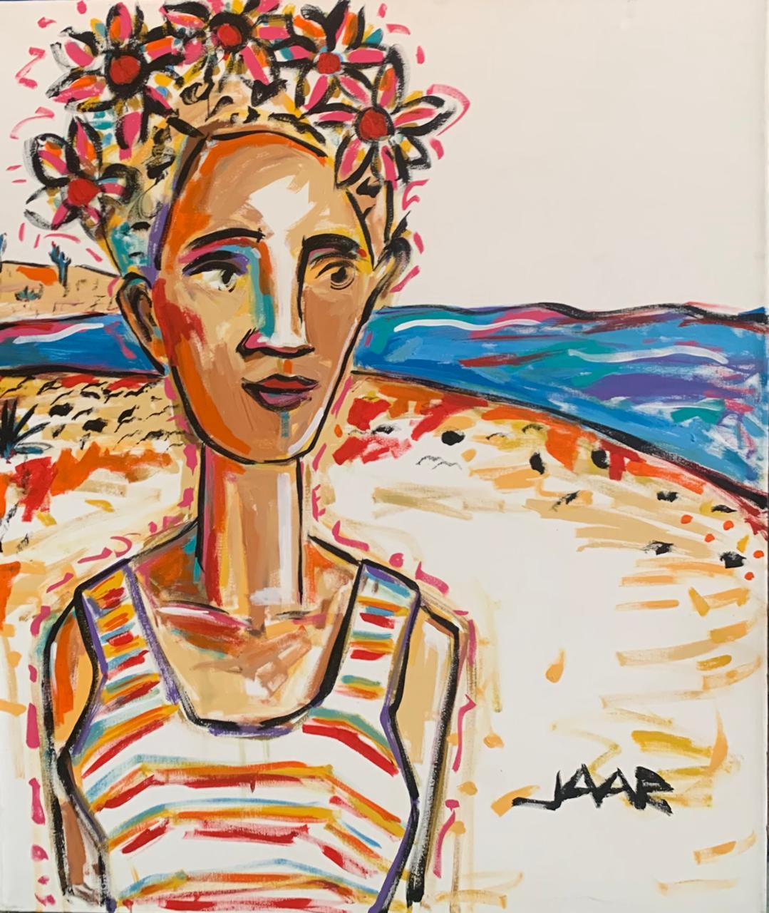 Mujer en la playa